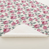 Couverture Sherpa Roses roses (3/4)