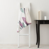 Couverture Sherpa Roses violets (En situation)