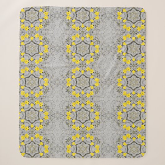 Couverture Sherpa Roue d'harmonie Jonquil (Devant)