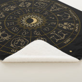 Couverture Sherpa Roue du symbole Zodiac (3/4)