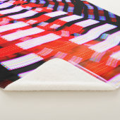 Couverture Sherpa Rouge blanc et bleu (3/4)
