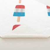 Couverture Sherpa rouge blanc pâle (3/4)