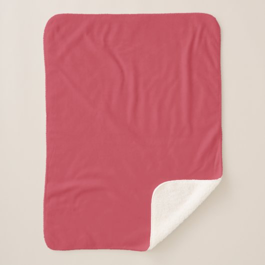 Couverture Sherpa Rouge brique (couleur solide) (Devant)