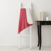 Couverture Sherpa Rouge brique (couleur solide) (En situation)