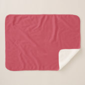 Couverture Sherpa Rouge brique (couleur solide) (Devant (Horizontal))