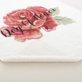 Couverture Sherpa Rouge rose classique (3/4)
