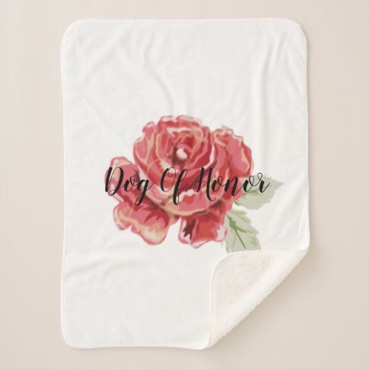 Couverture Sherpa Rouge rose classique (Devant)