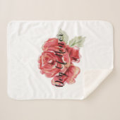 Couverture Sherpa Rouge rose classique (Devant (Horizontal))