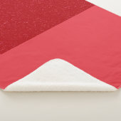 Couverture Sherpa Rouge Tomate Bicolore (Horizonta (3/4)