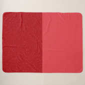 Couverture Sherpa Rouge Tomate Bicolore (Horizonta (Devant (Horizontal))