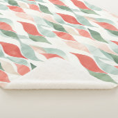 Couverture Sherpa Rouge Vert Crème Menthe Blanche Noël (3/4)