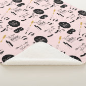 Couverture Sherpa Rougissent les cils noirs roses d'or fascinants (3/4)