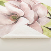 Couverture Sherpa Rougissent les fleurs de magnolia (3/4)