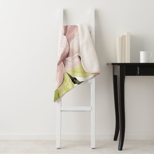 Couverture Sherpa Rougissent les fleurs de magnolia (En situation)