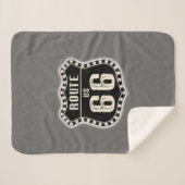 Couverture Sherpa Route 66 Symbole Americana (Devant (Horizontal))