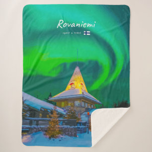Couverture Sherpa Rovaniemi, Finlande - Aurore magique