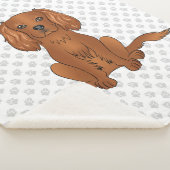 Couverture Sherpa Ruby Cavalier King Charles Spaniel & Paws (3/4)