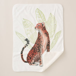 Couverture Sherpa Ruby Leopard