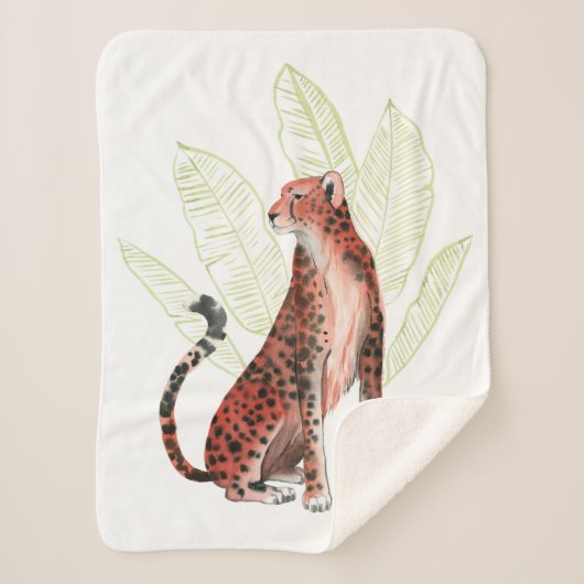 Couverture Sherpa Ruby Runner Leopard (Devant)