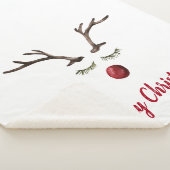 Couverture Sherpa Rudolph Red Nose Reindeer Sherpa Blanket (3/4)