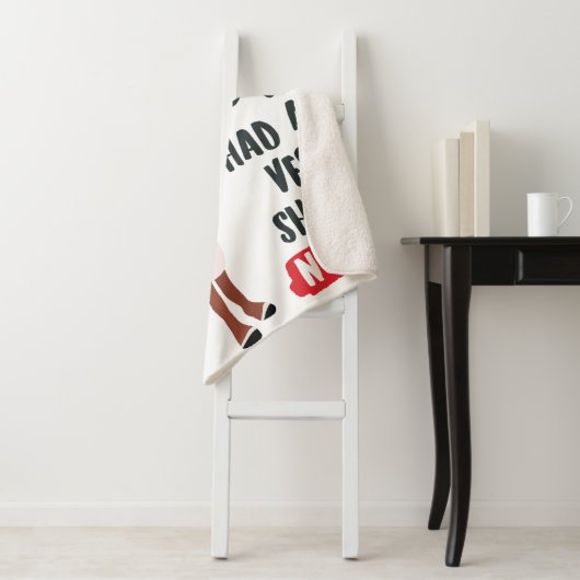Couverture Sherpa Rudolph Reindeer classique (En situation)