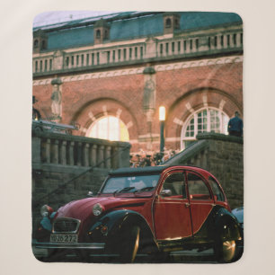 Couverture Sherpa Rue de voiture vieille route de style vintage