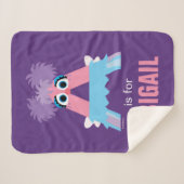 Couverture Sherpa Rue Sésame | A est pour Abby (Devant (Horizontal))