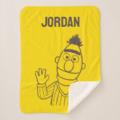 Couverture Sherpa Rue Sésame | Bert Bright | Ajouter Votre Nom (Devant)