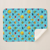 Couverture Sherpa Rue Sésame | Best Friends Star Motif (Devant (Horizontal))
