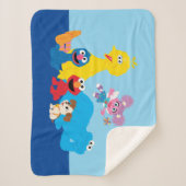 Couverture Sherpa Rue Sésame | Coloré Sesame Street Pals (Devant)