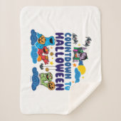 Couverture Sherpa Rue Sésame | Compte à rebours pour Halloween (Devant)