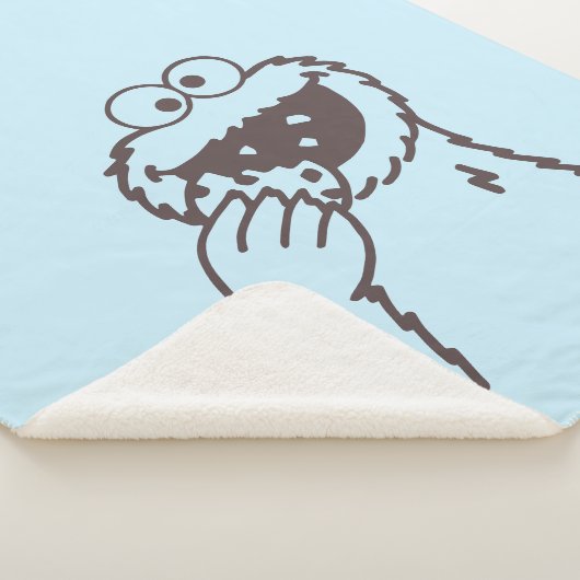Couverture Sherpa Rue Sésame | Cookie Monster (3/4)