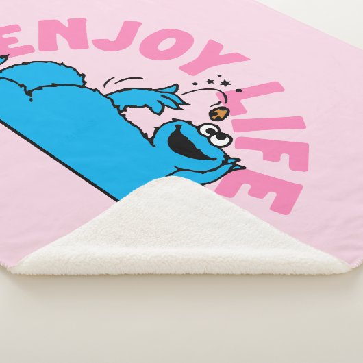 Couverture Sherpa Rue Sésame | Cookies Monster Enjoy Life (3/4)