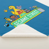 Couverture Sherpa Rue Sésame | Couleur complète avec Pals (3/4)