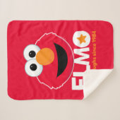 Couverture Sherpa Rue Sésame | Elmo Beaucoup de rires depuis 1984 (Devant (Horizontal))