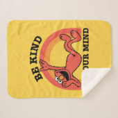 Couverture Sherpa Rue Sésame | Elmo Soyez gentil avec votre esprit (Devant (Horizontal))
