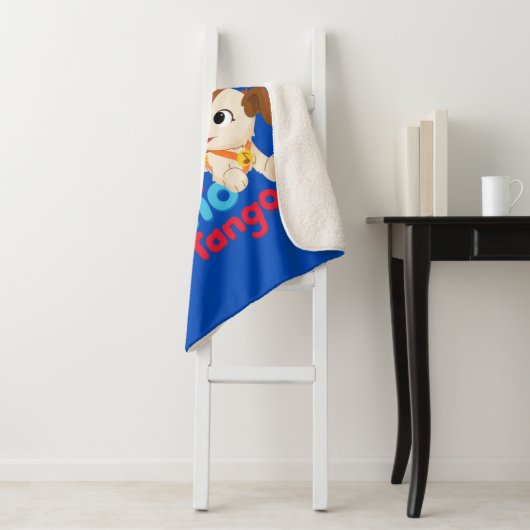 Couverture Sherpa Rue Sésame | Elmo & Tango Running (En situation)