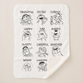 Couverture Sherpa Rue Sésame | Émotions et sentiments (Devant)