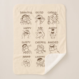Couverture Sherpa Rue Sésame Émotions et sentiments
