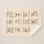 Couverture Sherpa Rue Sésame | Émotions et sentiments (Devant (Horizontal))