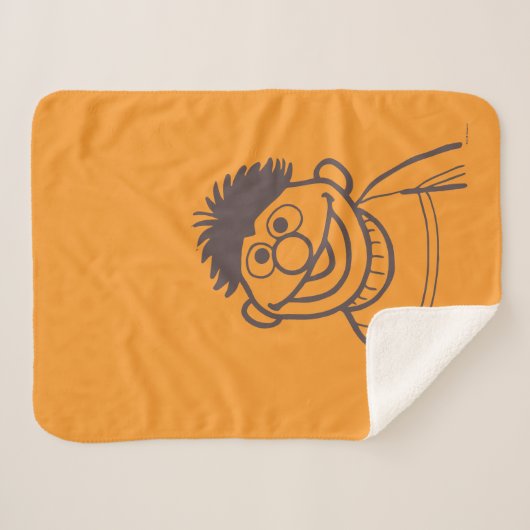Couverture Sherpa Rue Sésame | Ernie Bright (Devant (Horizontal))