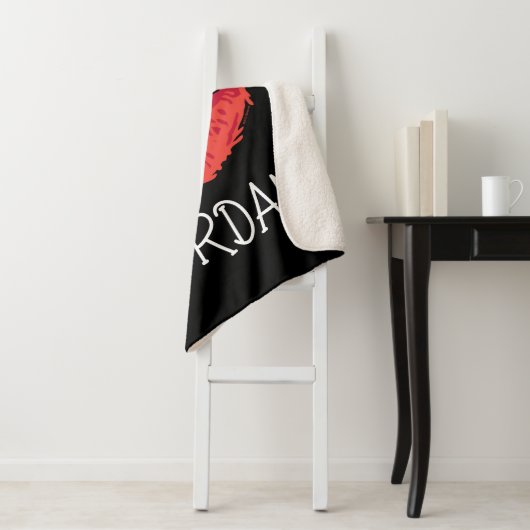 Couverture Sherpa Rue Sésame | Face Elmo (En situation)