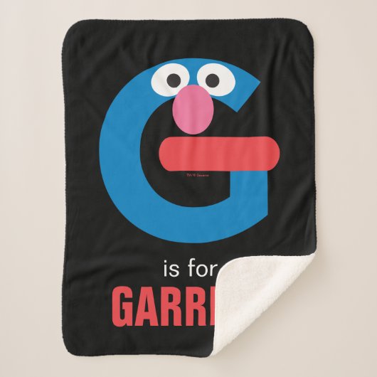 Couverture Sherpa Rue Sésame | G est pour Grover (Devant)