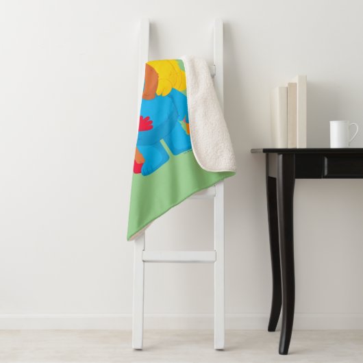 Couverture Sherpa Rue Sésame | Groupe Hug (En situation)