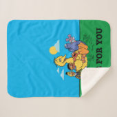 Couverture Sherpa Rue Sésame | Ici pour vous (Devant (Horizontal))