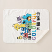 Couverture Sherpa Rue Sésame | La Rue La Plus Colorée (Devant (Horizontal))