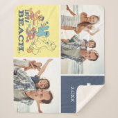 Couverture Sherpa Rue Sésame | La vie est une plage | Personnaliser (Devant)