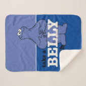 Couverture Sherpa Rue Sésame | Le Monstre De Cookie Retire Un Souffl (Devant (Horizontal))