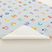 Couverture Sherpa Rue Sésame | Lettres de l'alphabet (3/4)