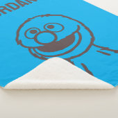 Couverture Sherpa Rue Sésame | Lumière de Grover | Ajouter Votre Nom (3/4)